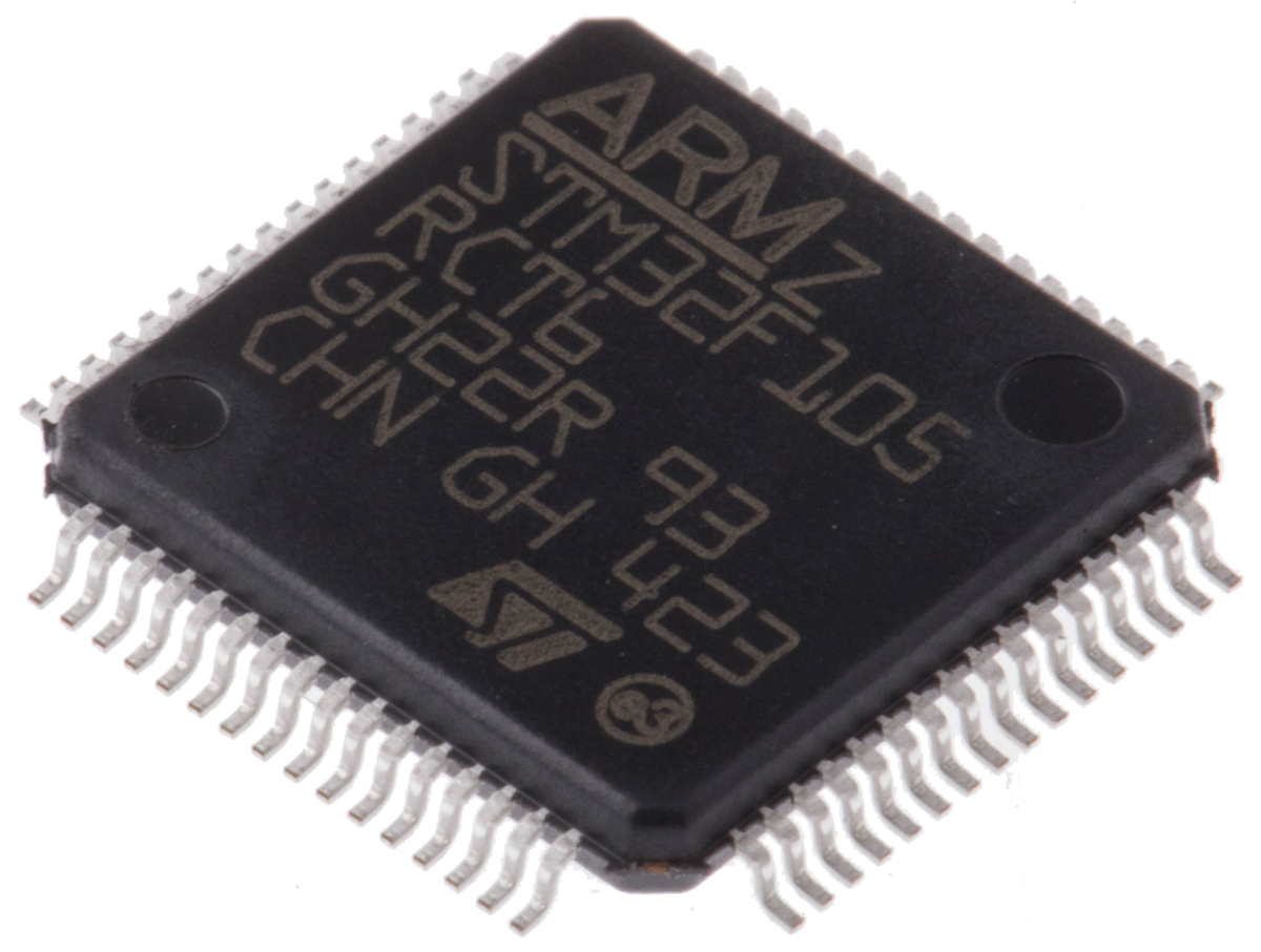 STMicroelectronics STM32F105RCT6, 32 bit ARM Cortex M3, STM32F105RC Microcontroller, 72 MHz, 256kB FLASH, 64-Pin LQFP
