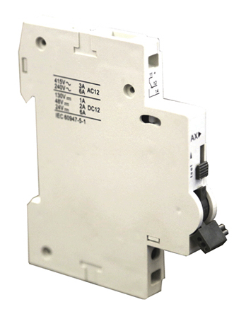 Europa Auxiliary Contact, 1 Contact, 1CO, DIN Rail Mount