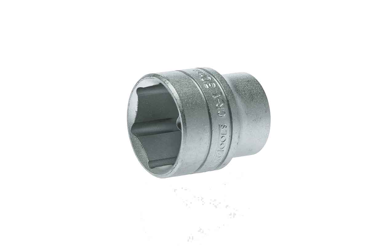 Teng Tools 1/2 in Drive 30mm Standard Socket, 6 point, 43 mm Overall Length