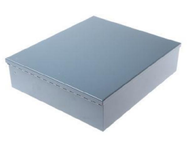 RS PRO Grey Steel Enclosure, Grey Lid, 330 x 290 x 85mm