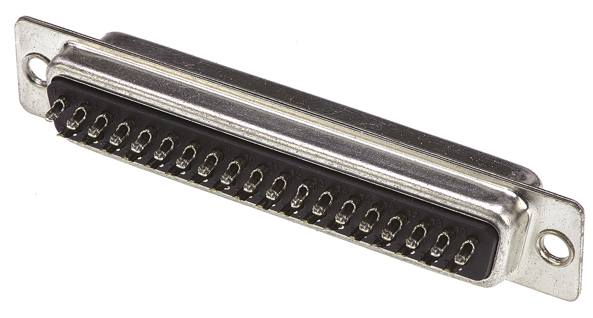 TE Connectivity Amplimite HD-20 37 Way Panel Mount D-sub Connector Socket, 2.77mm Pitch