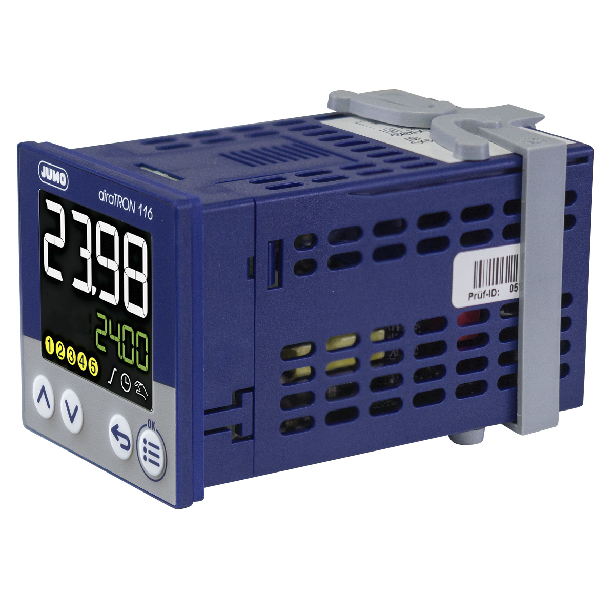 Jumo diraTRON Panel Mount PID Temperature Controller, 48 x 48mm 3 Input, 3 Output 2 Relay, 1 Logic, 20 → 30 V