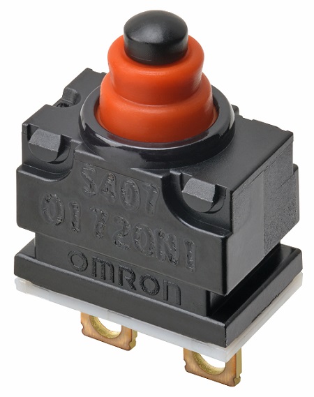 Omron Pin Plunger Subminiature Micro Switch, Solder Terminal, 1 mA, SPST -NC, IP67