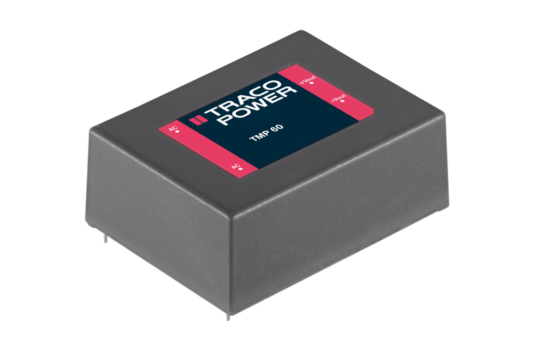 TRACOPOWER Switching Power Supply, TMP 60124, 24V dc, 2.5A, 60W, 1 Output, 120 → 370 V dc, 85 → 264 V ac