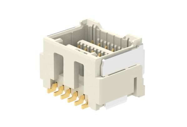 Molex 213227 Series Right Angle Surface Mount PCB Header, 12 Contact(s), 1.5 mm Pitch, 2 Row, Shrouded