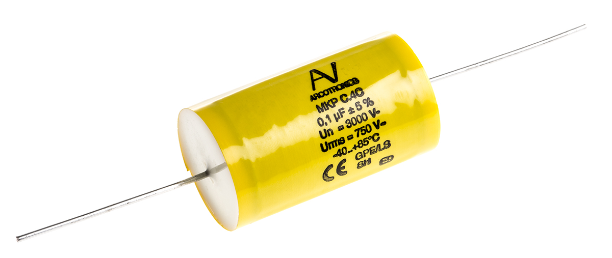 KEMET C4C Metallised Polypropylene Film Capacitor, 3kV dc, ±5%, 100nF, Through Hole