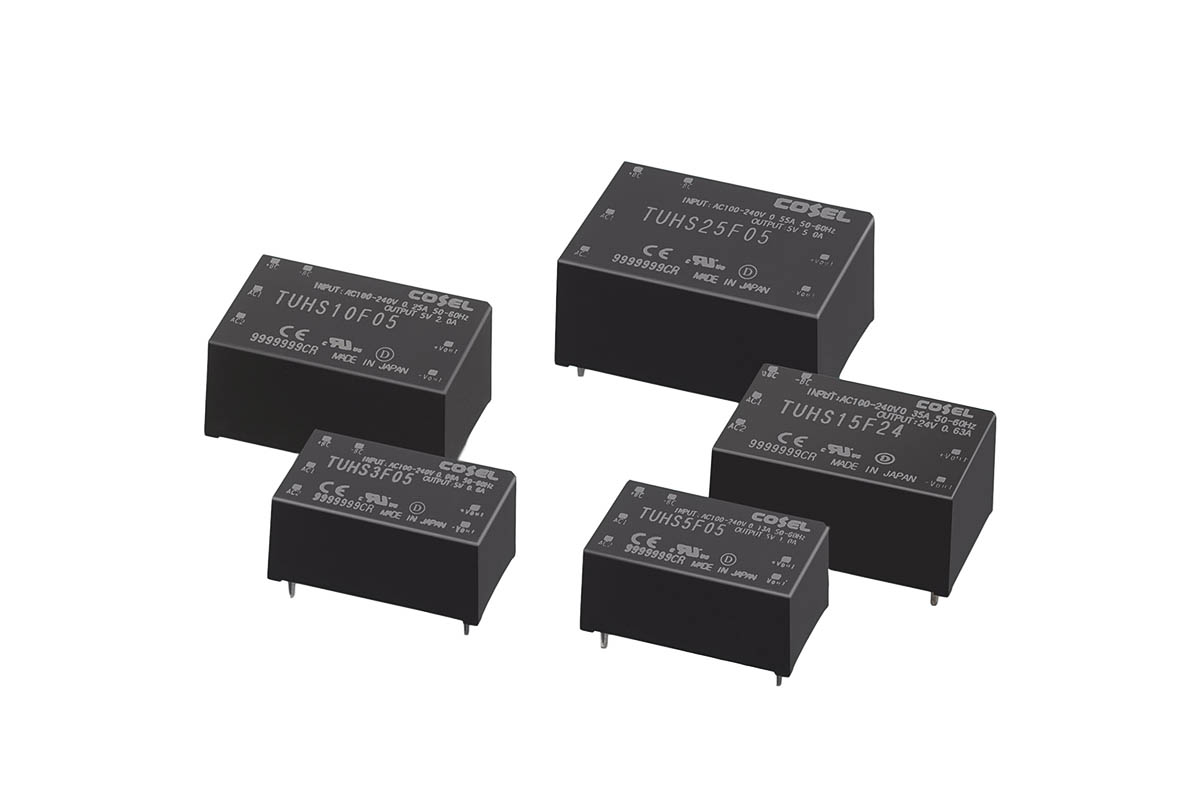 Cosel Switching Power Supply, TUHS10F24, 24V dc, 450mA, 10.8W, 1 Output, 120 → 370 V dc, 85 → 264 V ac