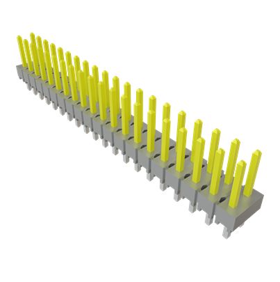 Samtec HTSW Series Vertical Through Hole PCB Header, 40 Contact(s), 2.54 mm Pitch, 2 Row, Unshrouded