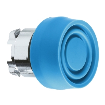 Schneider Electric Harmony XB4 Series Blue Spring Return Push Button Head, 22mm Cutout, IP66, IP67, IP69K