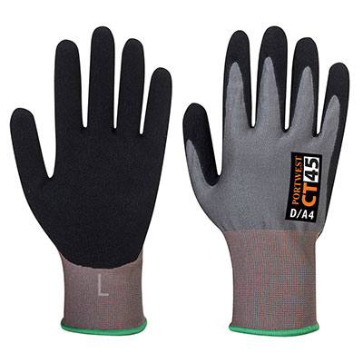 Portwest Grey Stainless Steel Glove, Size 10, Nitrile Foam Coating