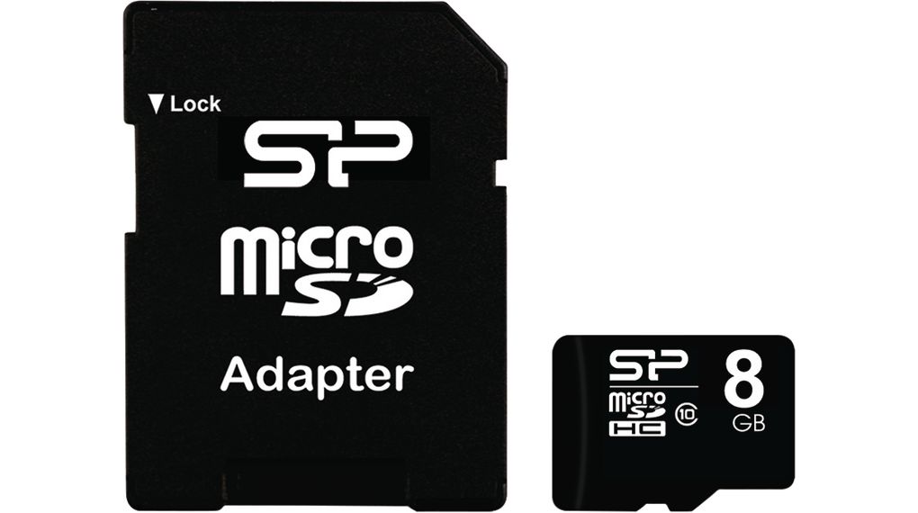Silicon Power 8 GB MicroSD Micro SD Card, Class 10
