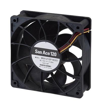 Sanyo Denki Axial Fan, 24 V dc, DC Operation, 11.5W, 480mA Max, 120 x 120 x 38mm