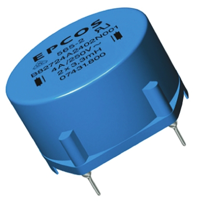 EPCOS 27 mH ±30% Ferrite Power Line Choke, 1.4A Idc, 460mΩ Rdc 250 V ac, B82721A