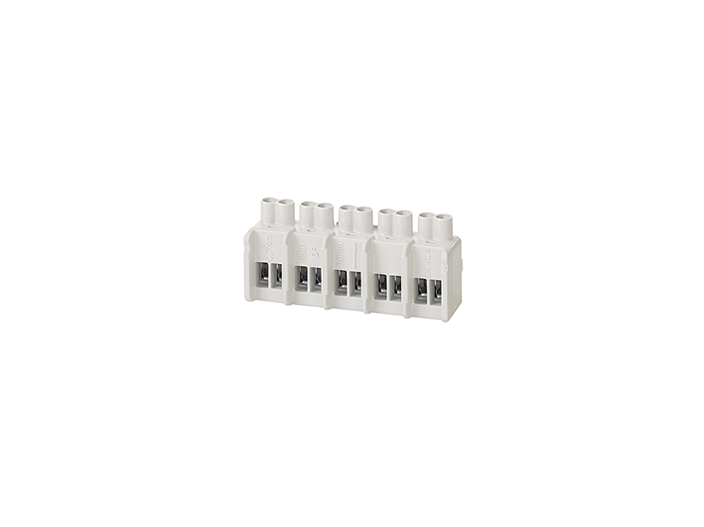HENSEL DK Series Terminal Block, 5-Way, 32A, 1.5-6 mm² Wire, Clamp Termination