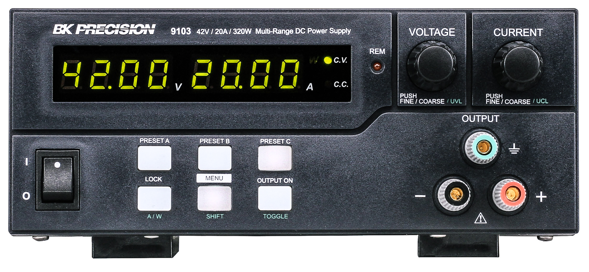 BK Precision 9103 Series Digital Bench Power Supply, 0 → 42V, 20A, 1-Output, 320W - RS Calibrated