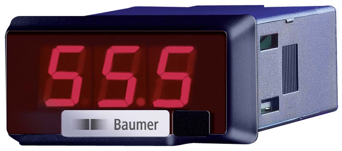 Baumer PA213 Series Digital Voltmeter DC, LED Display 3-Digits