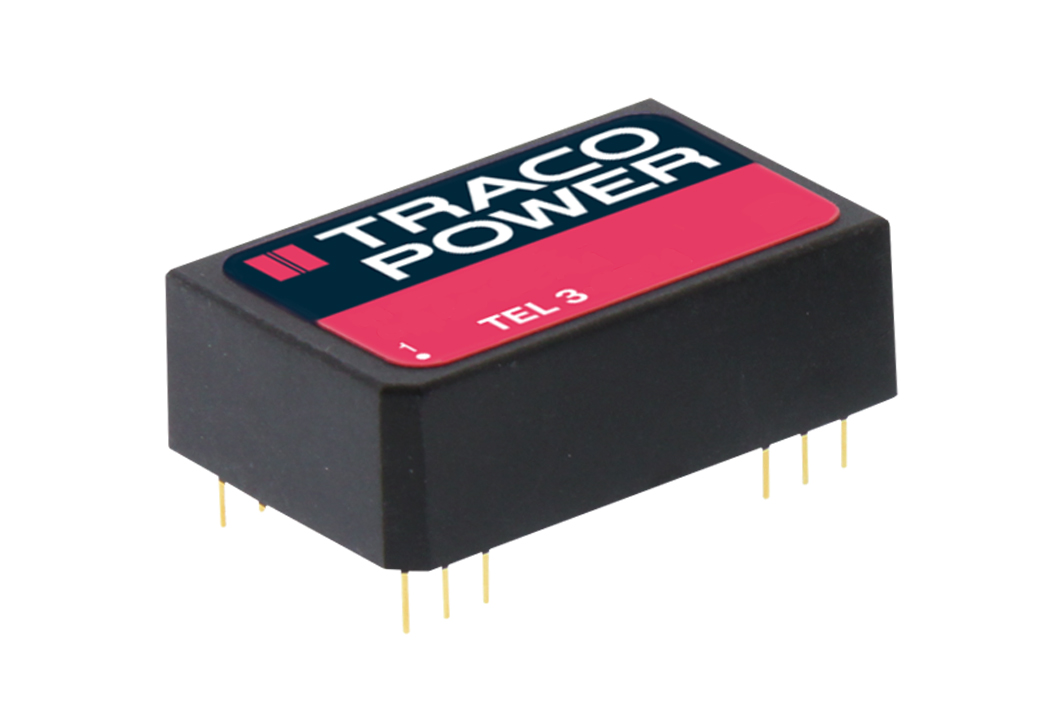 TRACOPOWER TEL 3 DC-DC Converter, 15V dc/ 200mA Output, 4.5 → 9 V dc Input, 3W, Through Hole, +85°C Max Temp