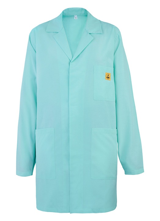 EUROSTAT Green Unisex Reusable Lab Coat, L