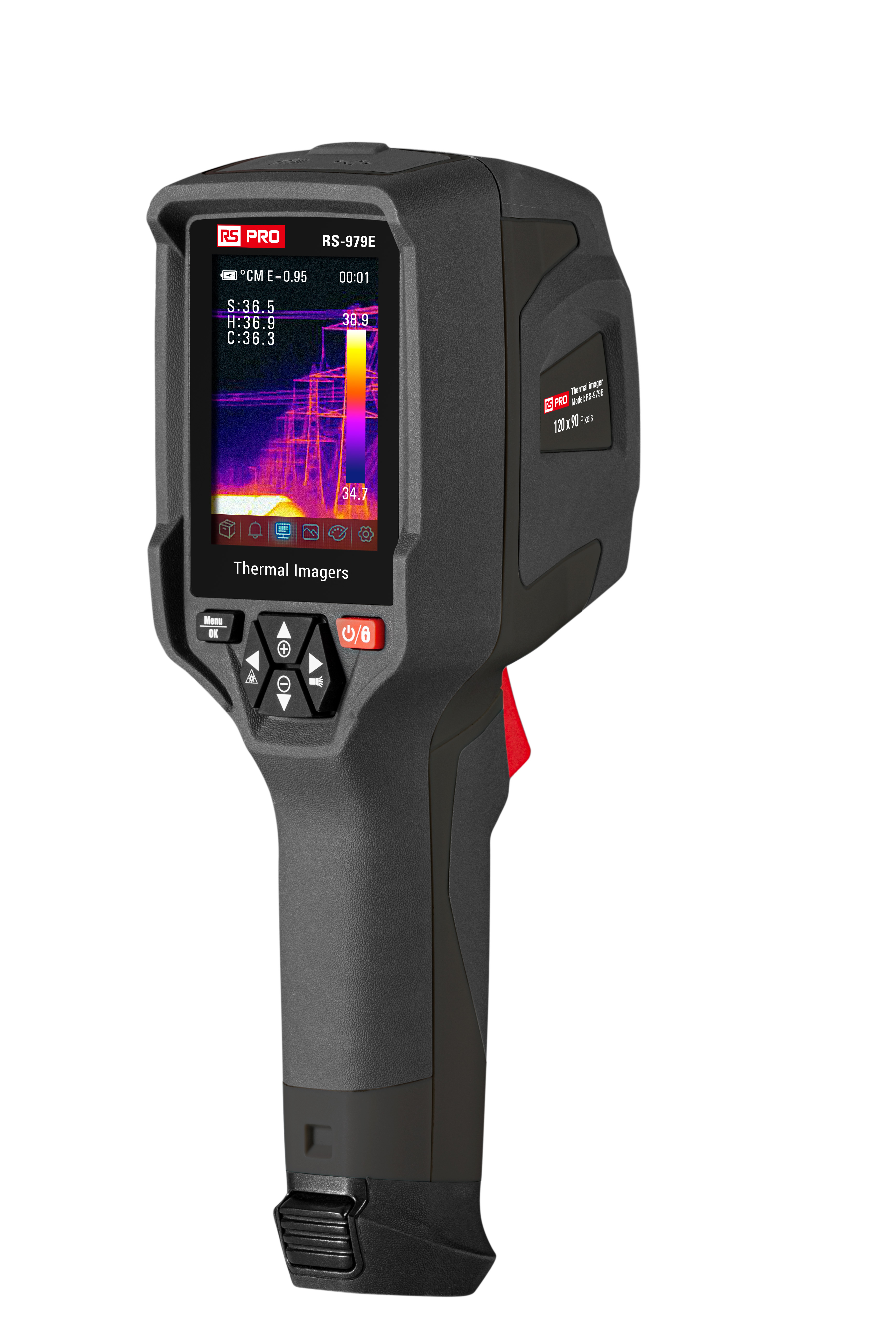 RS PRO USB / WiFi Thermal Imaging Camera, -20 °C→+ 400 °C, 120 x 90pixel Detector Resolution