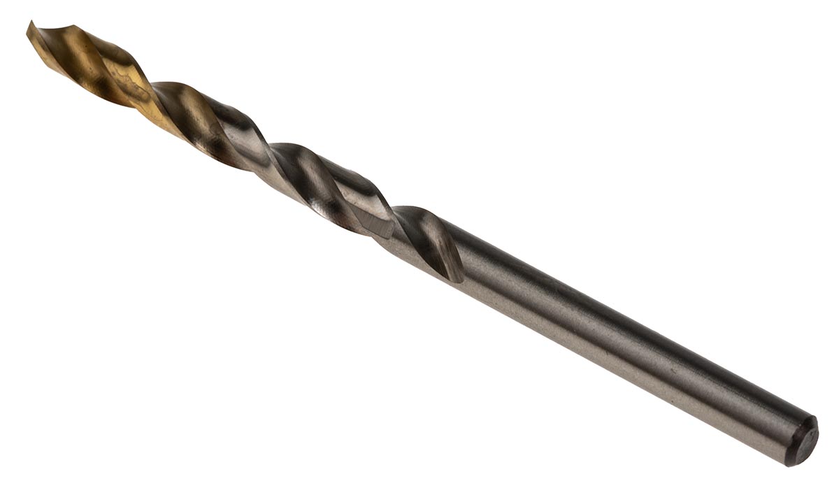 Dormer A002 Series HSS-TiN Twist Drill Bit, 4.7mm Diameter, 80 mm Overall