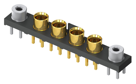 Samtec GRF1-J Series, Jack PCB Mount MMCX Connector, 50Ω, Threaded Termination, Straight Body
