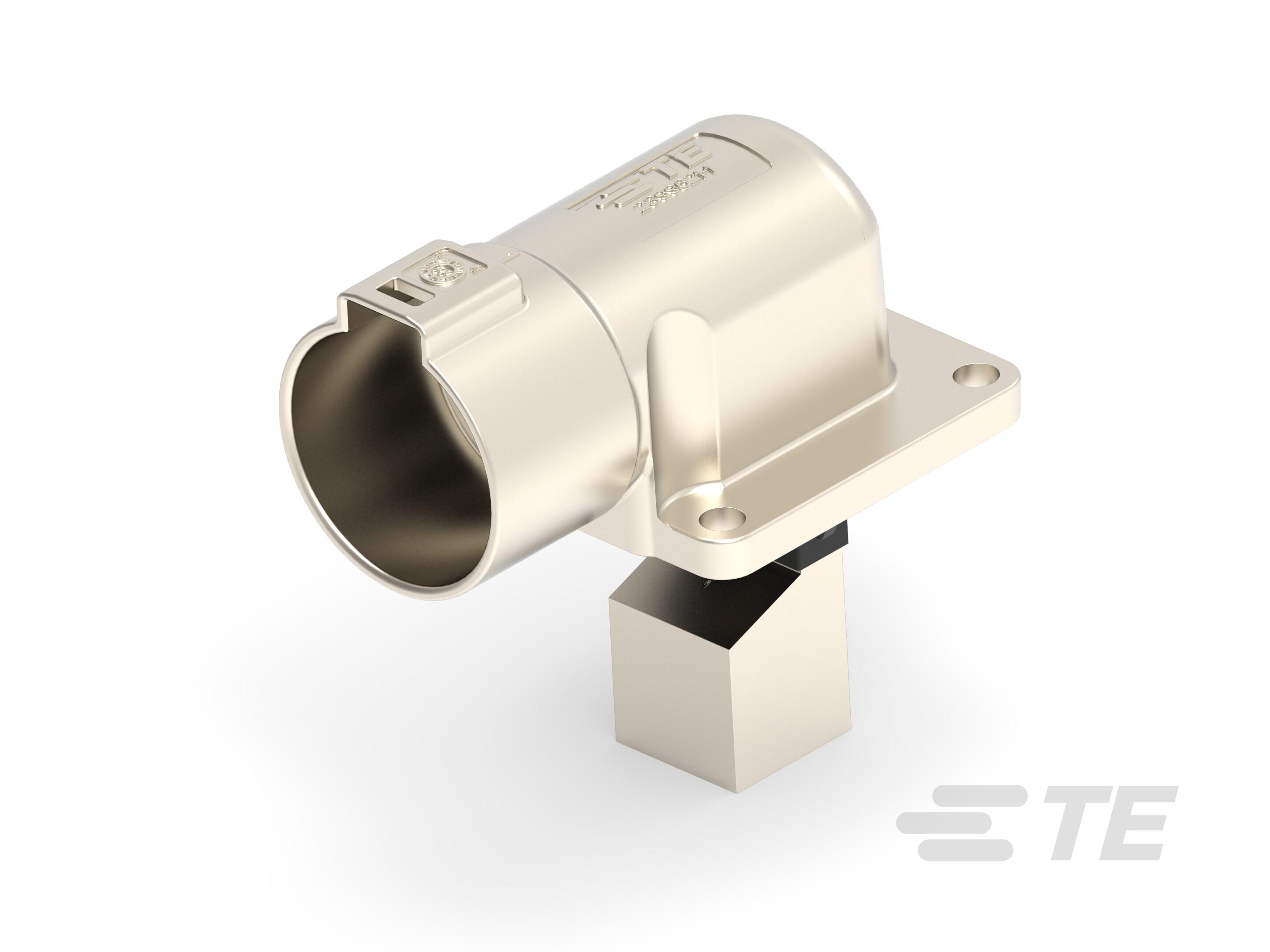 TE Connectivity PowerTube 1400 Series Right Angle Panel PCB Connector, 1 Contact(s), 47 mm Pitch, 1 Row, Shrouded