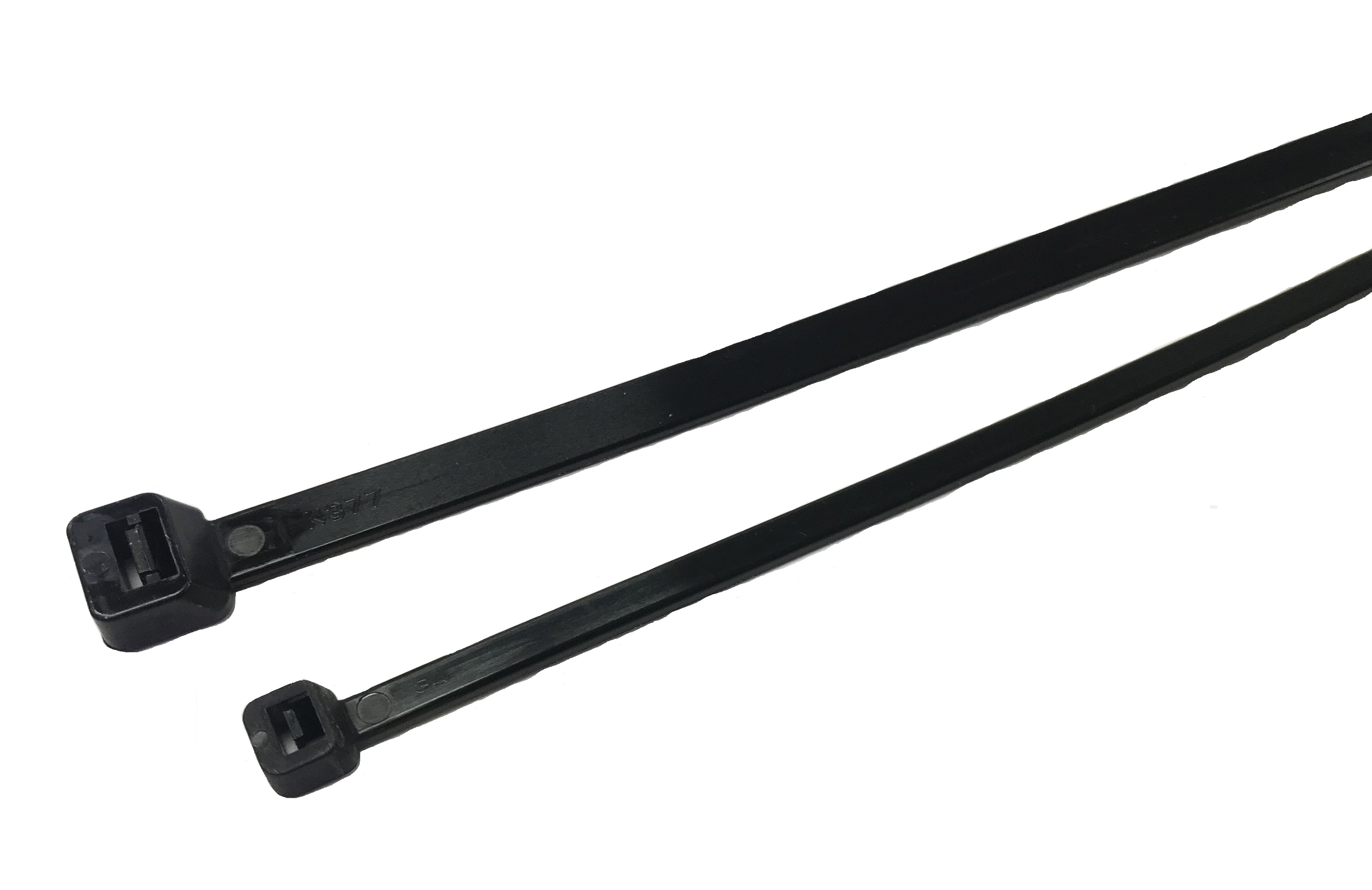 RS PRO Cable Tie, 368mm x 3.6 mm, Black Nylon, Pk-100