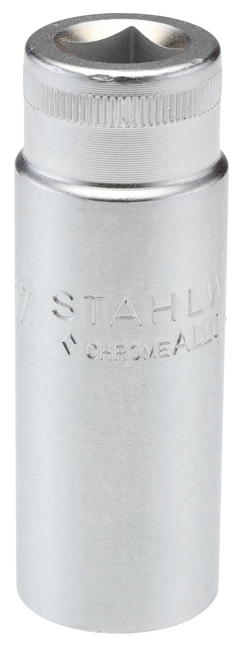 STAHLWILLE 3/8 in Drive 17mm Deep Socket, 12 point, 65 mm Overall Length