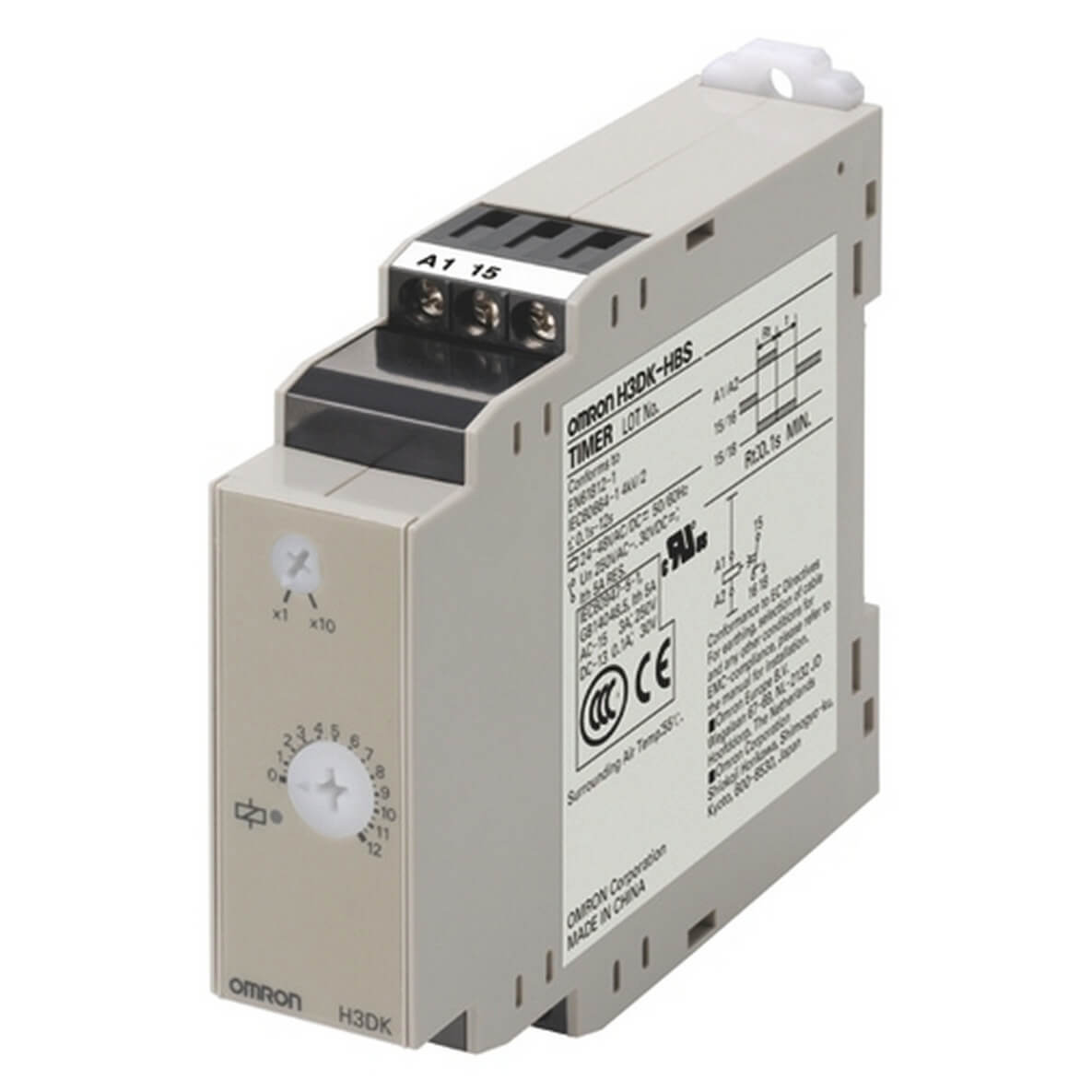 Omron DIN Rail Mount Timer Relay, 24-48V ac/dc, 2-Contact, 1 → 120s, 1-Function, SPDT