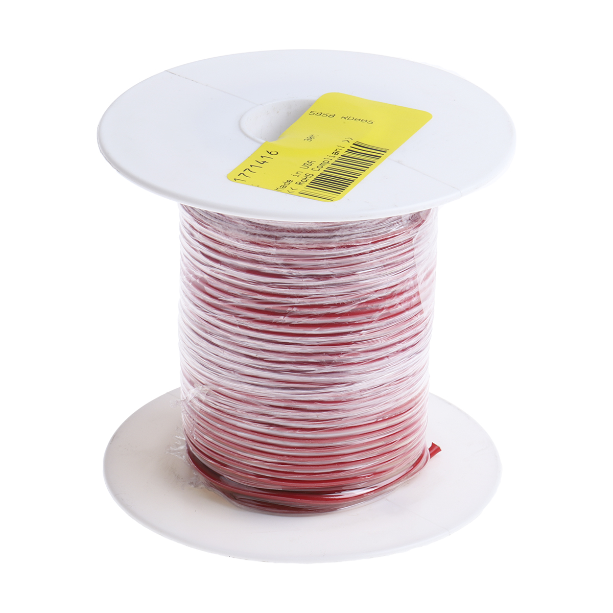 Alpha Wire Hook-up Wire TEFLON Series Red 1.23 mm² Hook Up Wire, 16 AWG, 19/0.29 mm, 30m, PTFE Insulation, 5858 RD005