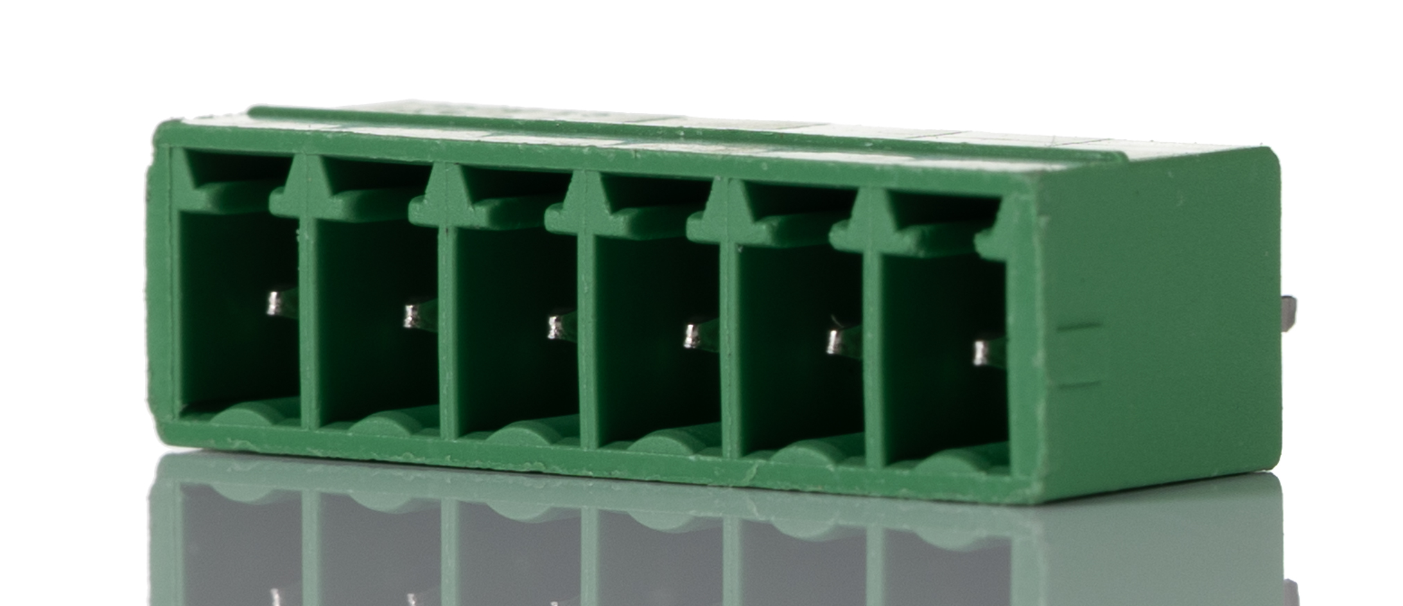 Phoenix Contact, 3.81mm Pitch, MCV 1.5/ 6-G-3.81, 6 Way, , Pluggable Terminal Block, Header, Solder Termination, 1803468