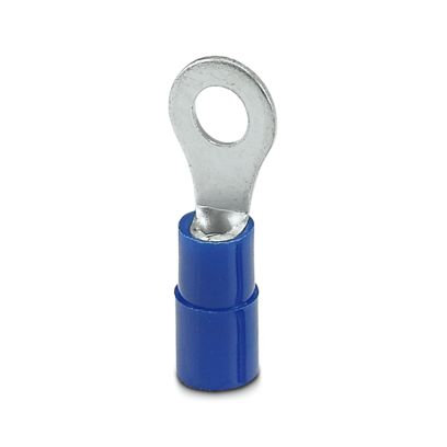 Phoenix Contact Uninsulated Ring Terminal, M4mm Stud Size, Blue