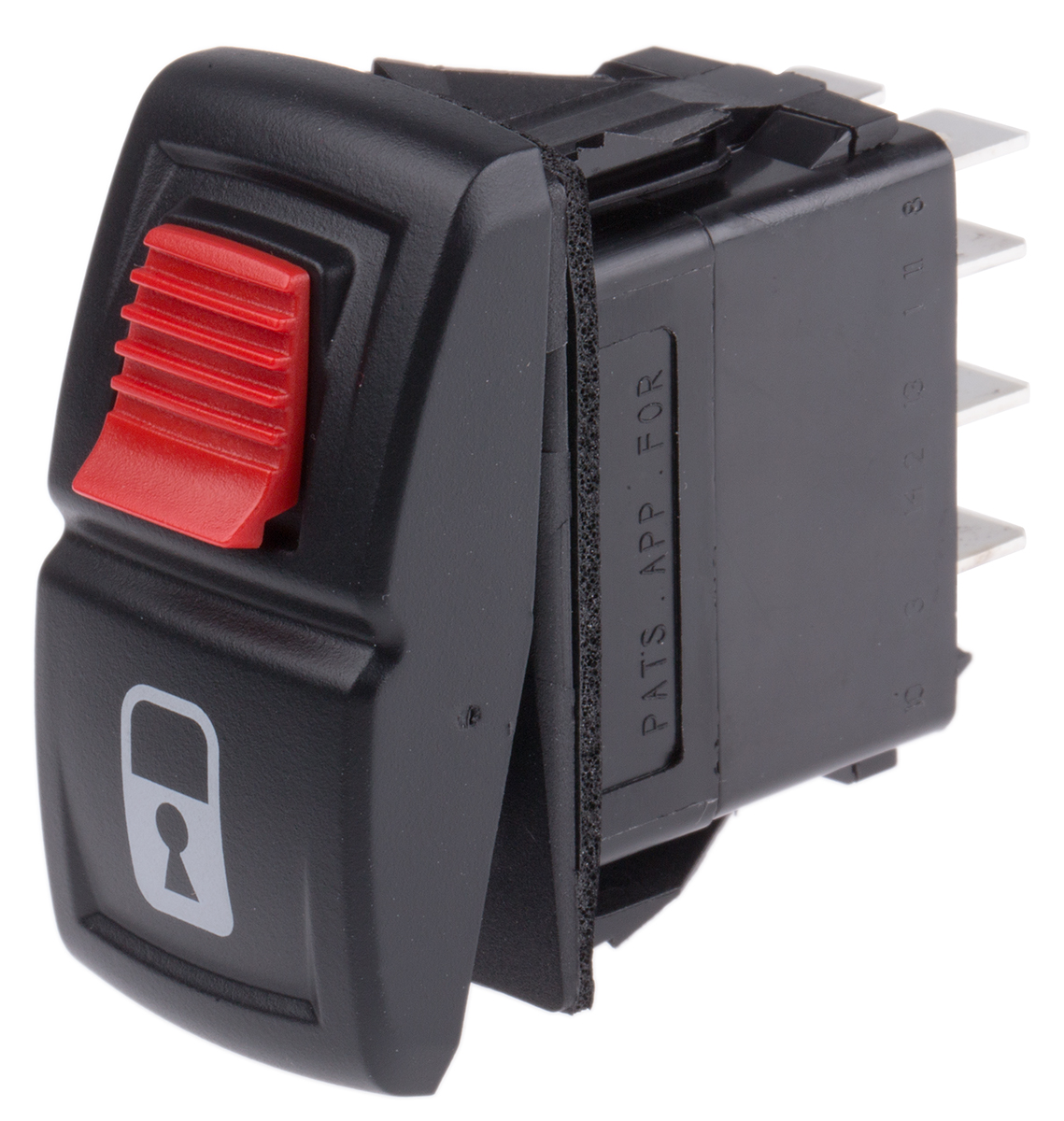 Carling Technologies Illuminated DPST, On-(On) Rocker Switch Panel Mount