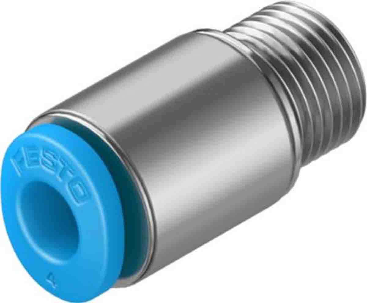 Festo Straight Threaded Adaptor, M7 Male to Push In 4 mm, Threaded-to-Tube Connection Style, 133006