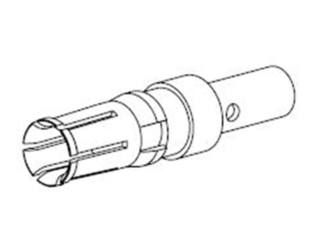 FCT from Molex, 172704 Series, Female Crimp D-sub Connector Contact, Gold over Nickel, 14 → 12 AWG