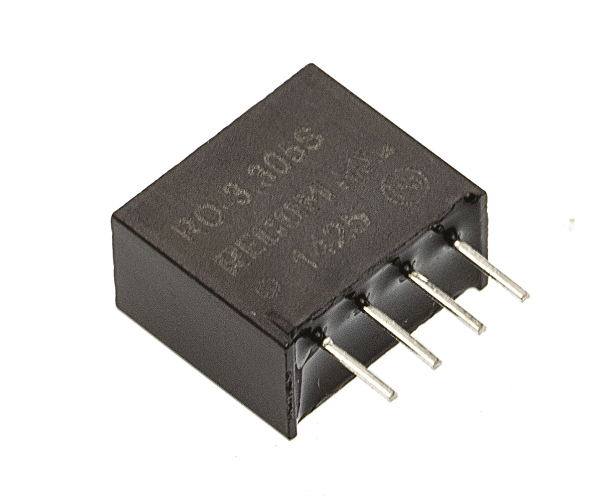 Recom RO DC-DC Converter, 5V dc/ 200mA Output, 2.97 → 3.63 V dc Input, 1W, Through Hole, +85°C Max Temp -40°C