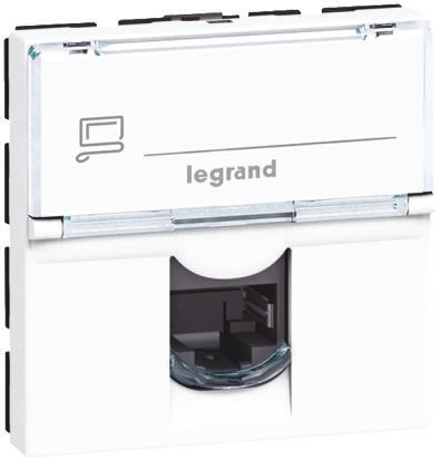 Legrand White Telephone Socket