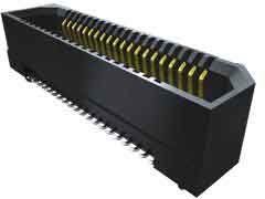 Samtec ERF8 Series Right Angle Surface Mount PCB Socket, 40-Contact, 2-Row, 0.8mm Pitch, Solder Termination
