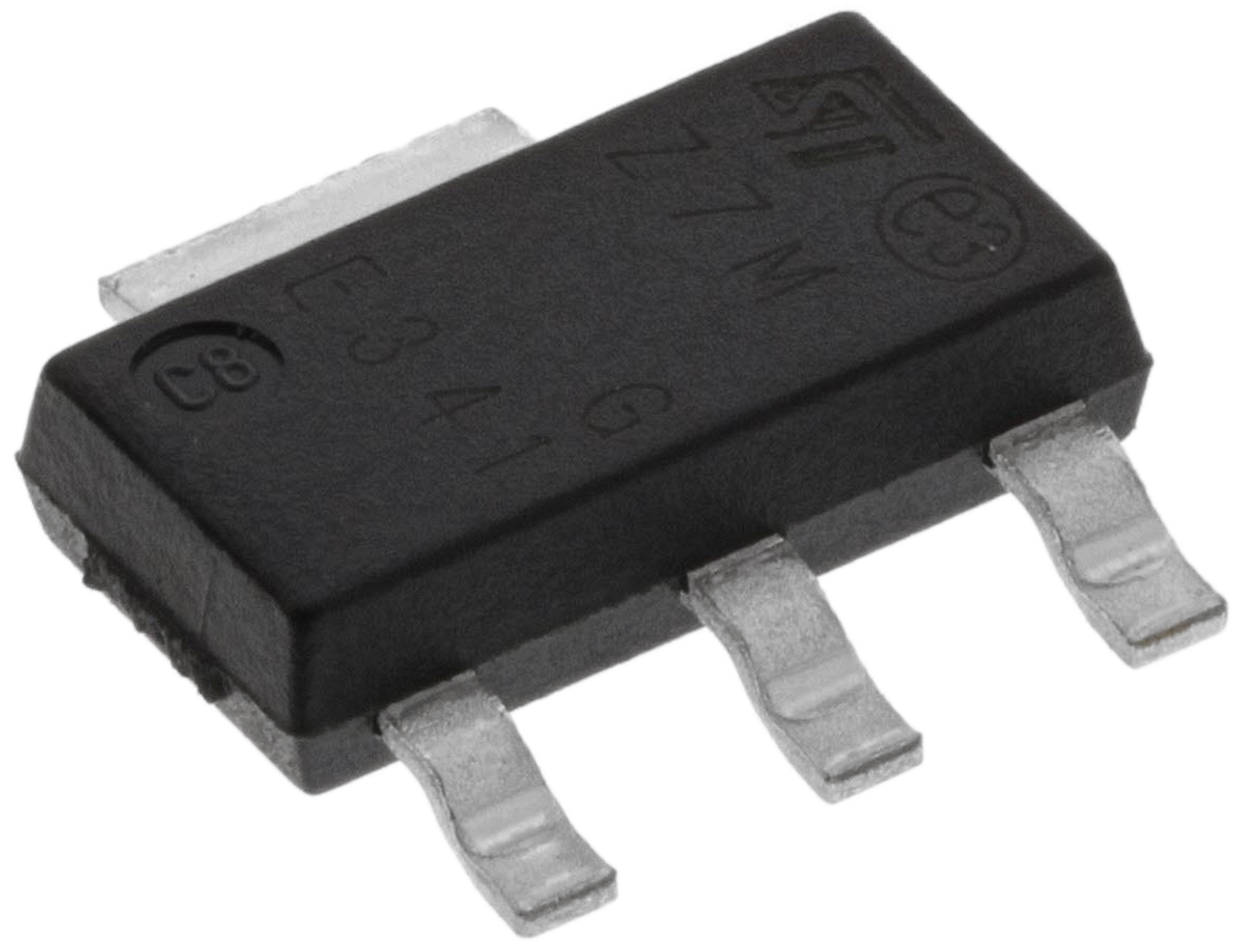 STMicroelectronics Surface Mount, 3+Tab-pin, TRIAC, 600V, Gate Trigger 1.3V 600V