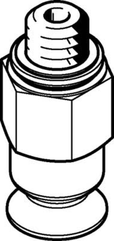 Festo 8mm Flat Suction Cup VAS-8-M5-SI-B