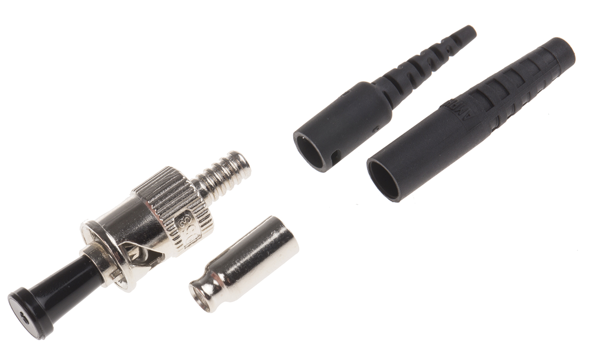 Amphenol Socapex, 953, ST Multimode Simplex Fibre Optic Connector 128μm Fibre Size, 0.35dB Insertion Loss