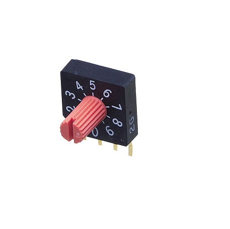Nidec Components SC-1000, 16 Position, BCH Rotary Switch, 100 mA, Pin