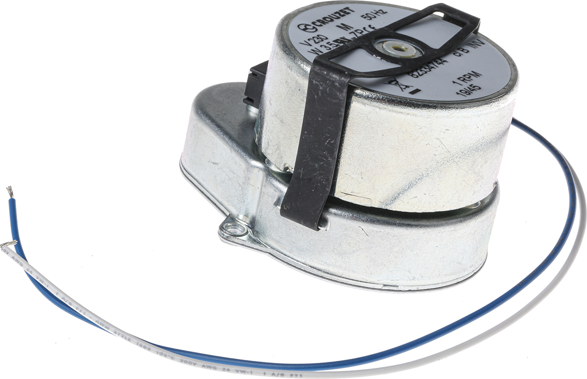 Crouzet Anti Clockwise Synchronous Geared AC Geared Motor, 3 W, 230 V