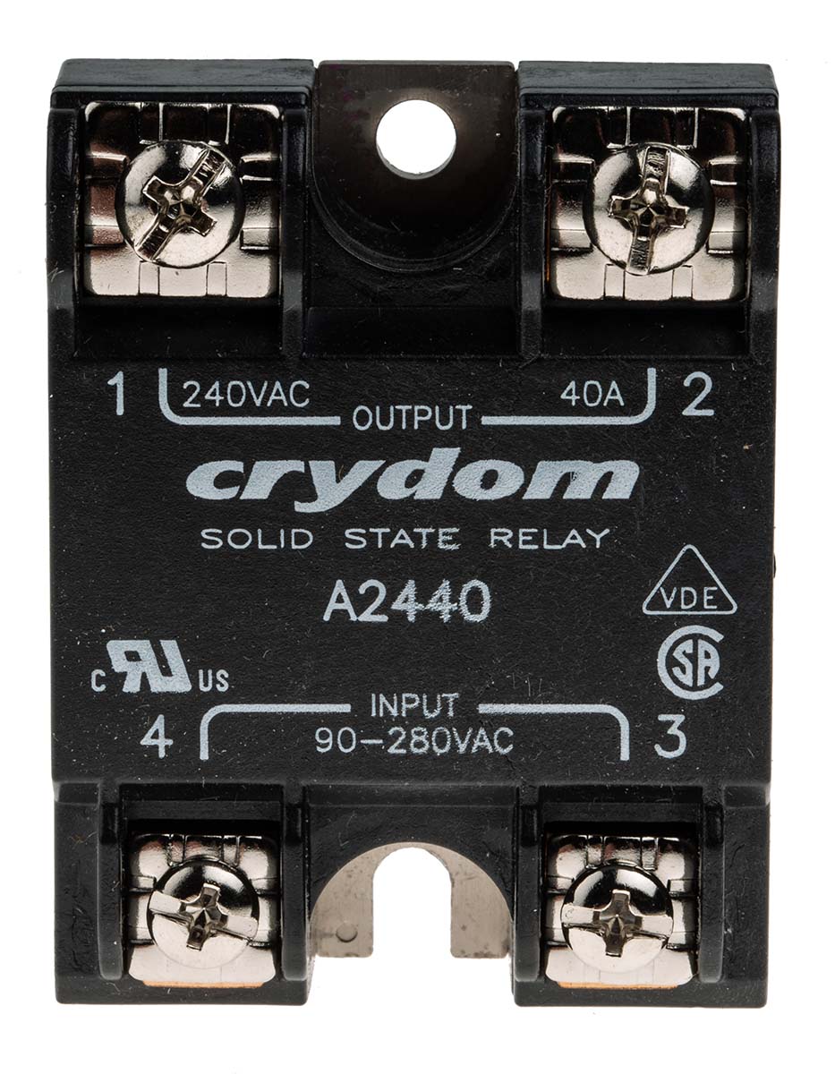 Sensata Crydom Series 1 Series Solid State Relay, 40 A rms Load, Surface Mount, 280 V rms Load, 280 V rms Control