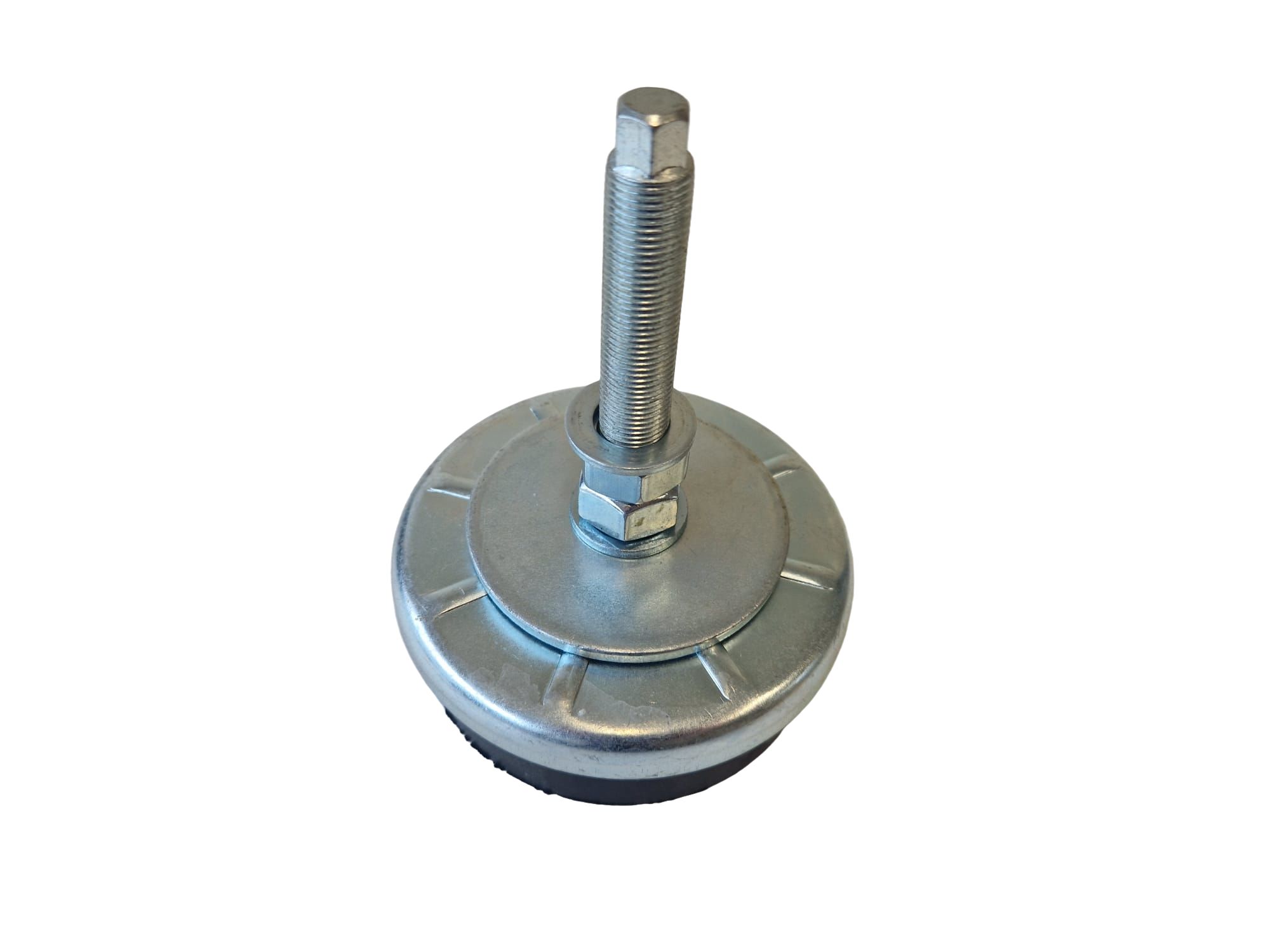 Serious 16mm 120mm Dia. Natural Rubber Levelling Adjustable Foot, 1000kg Static Load Capacity