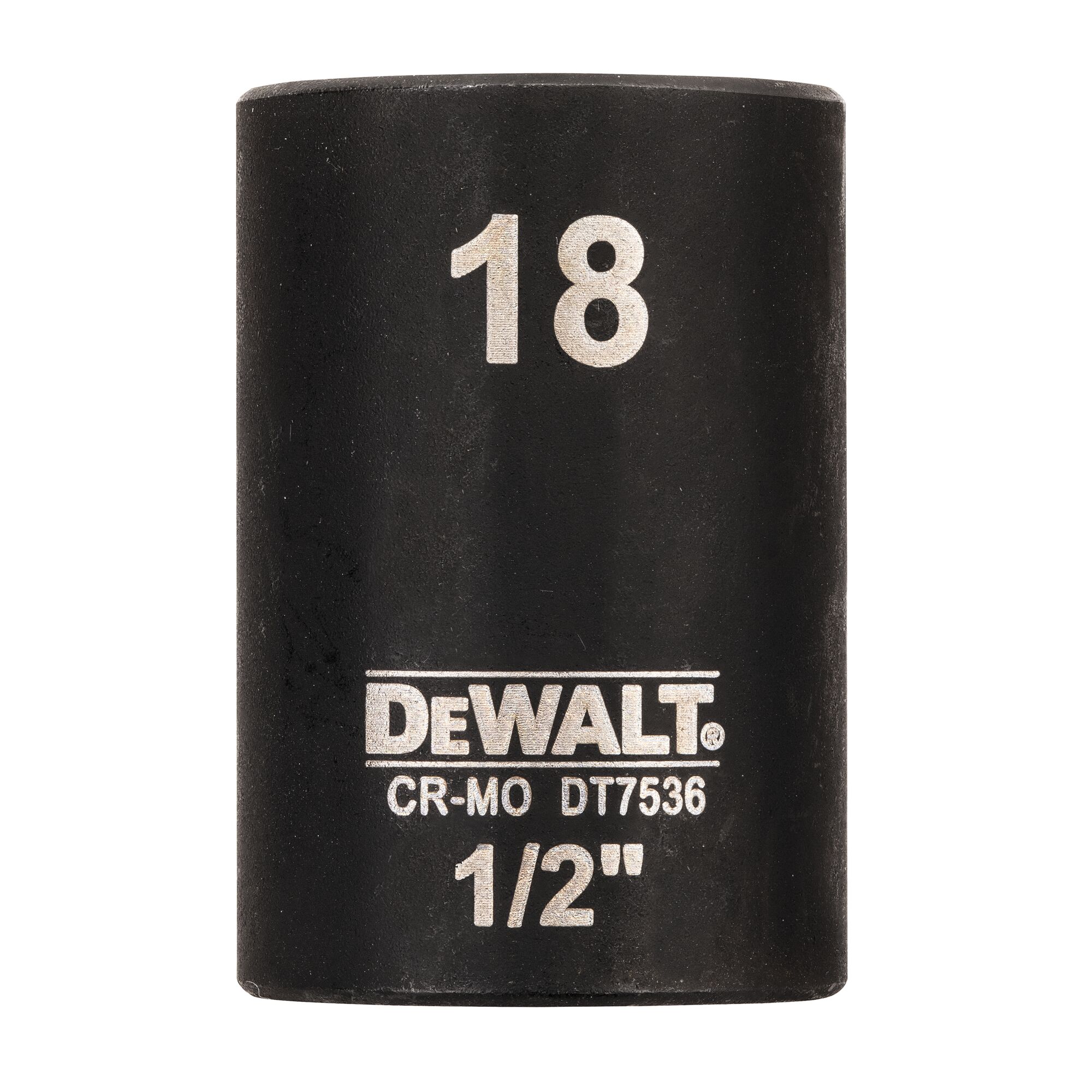 DeWALT 18mm, 1/2 Drive Impact Socket, 38 mm length