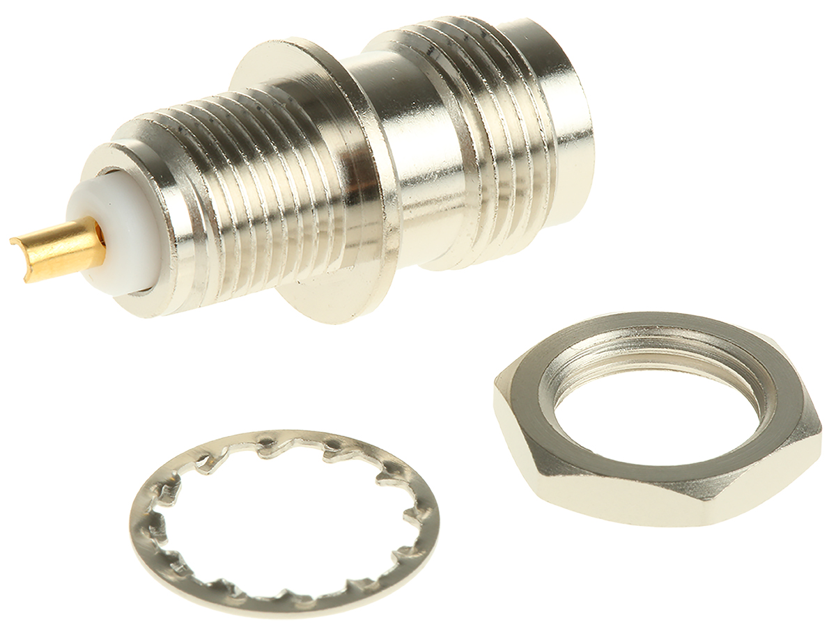 Radiall, Jack Panel Mount TNC Connector, 50Ω, Solder Termination, Straight Body