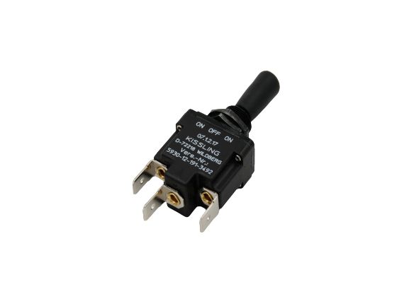 TE Connectivity Toggle Switch, Through Hole Mount, On-Off-On, SPST, Quick Connect Terminal