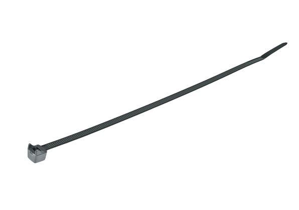 HellermannTyton Cable Ties, Releasable, 100mm x 2.5 mm, Black Polyamide 6.6 (PA66), Pk-1000