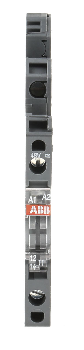 ABB R600 Series Interface Relay, DIN Rail Mount, 48V ac/dc Coil, SPDT, 6A Load